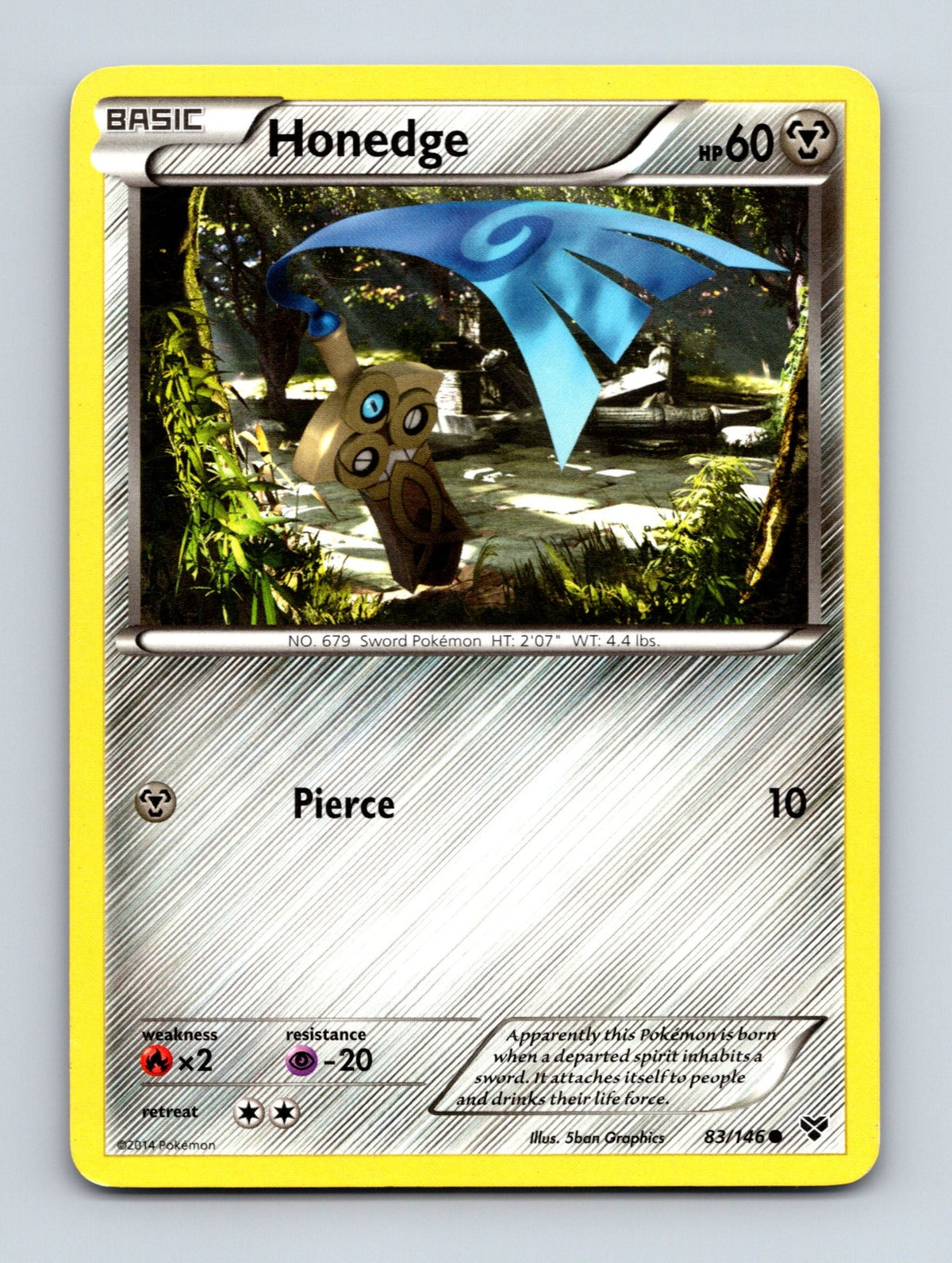 2014 Pokemon TCG Honedge XY Base Set 83/146 Common LP