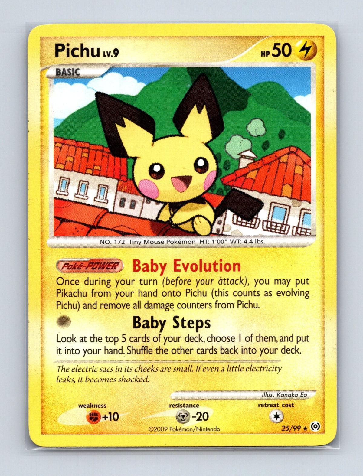 2009 Pokemon TCG Pichu Arceus 25/99 Rare NM