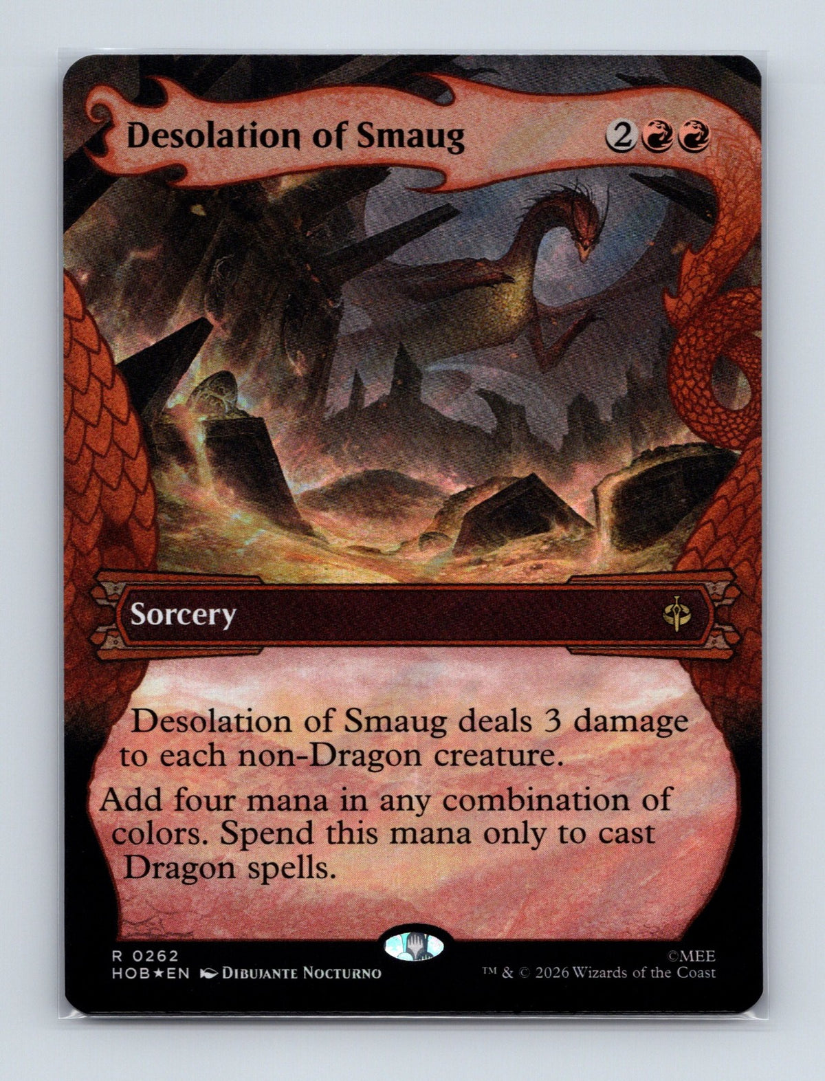 MTG Desolation of Smaug (Showcase) (Surge Foil) 262 The Hobbit Foil NM