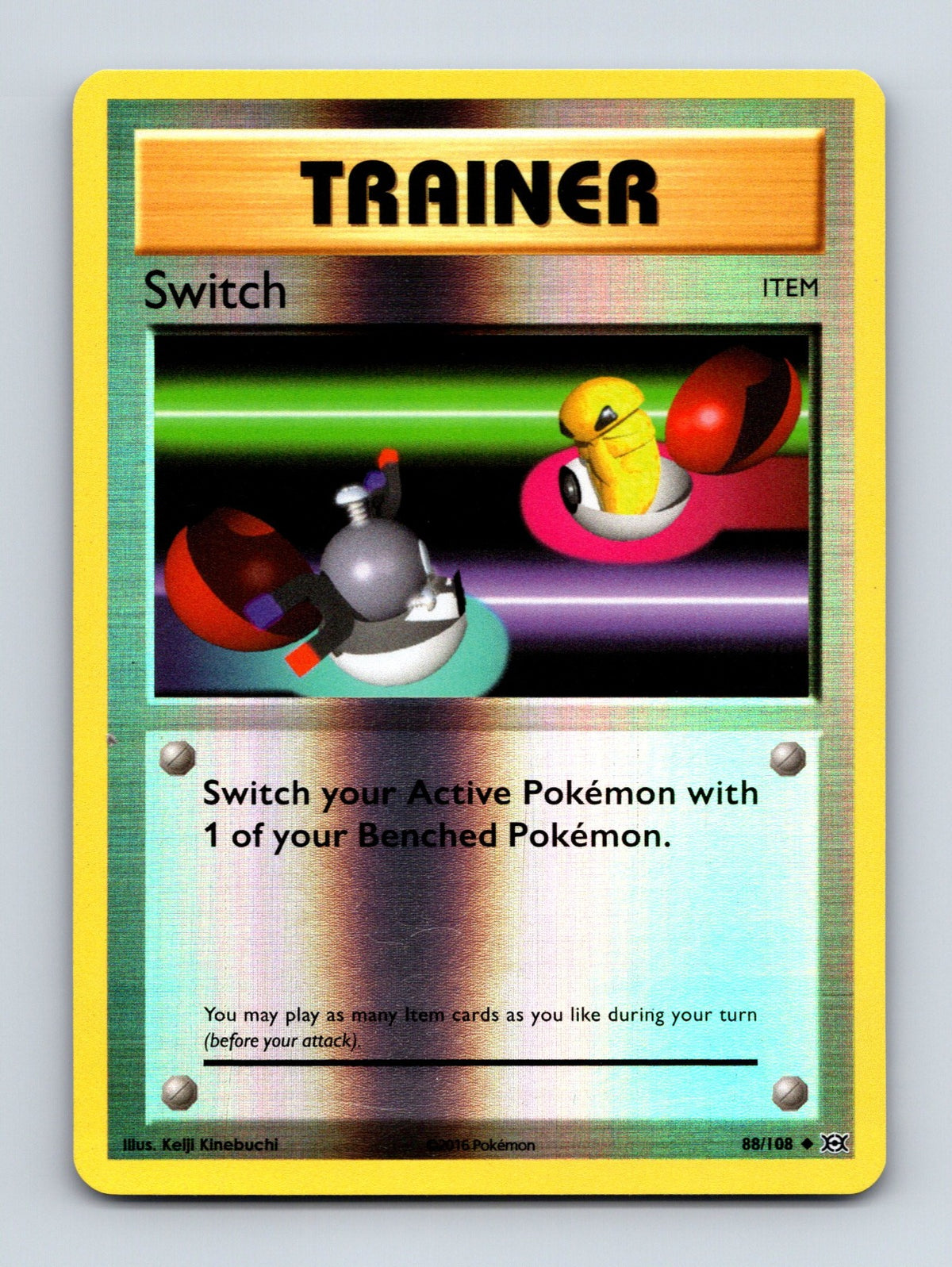 2016 Pokemon TCG Switch XY - Evolutions 88/108 Reverse Holo Uncommon NM