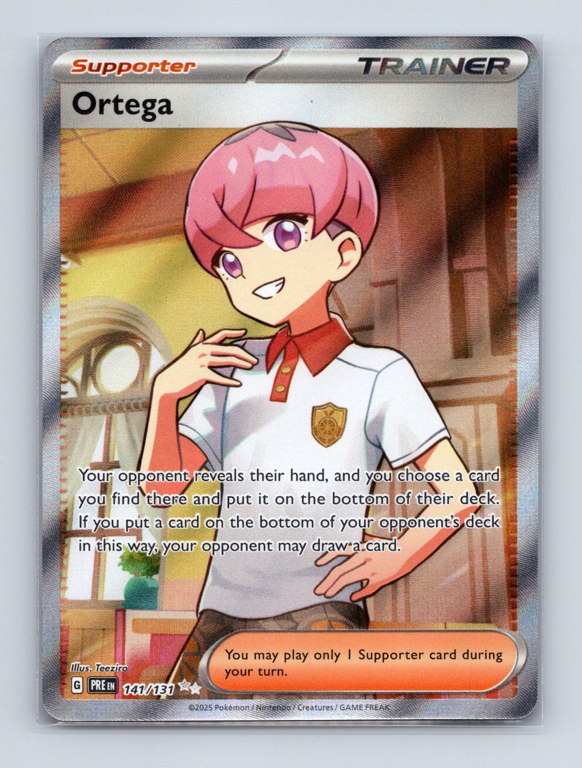 2025 Pokemon TCG Ortega SV: Prismatic Evolutions 141/131 Holo Ultra Rare NM