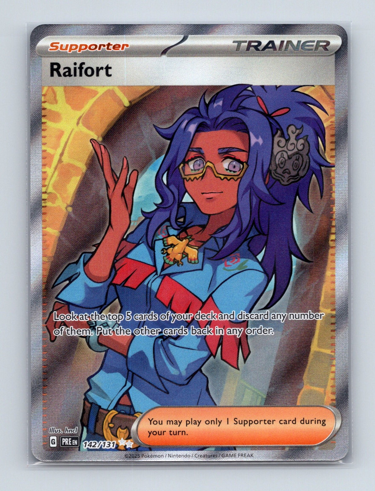 2025 Pokemon TCG Raifort SV: Prismatic Evolutions 142/131 Holo Ultra Rare NM