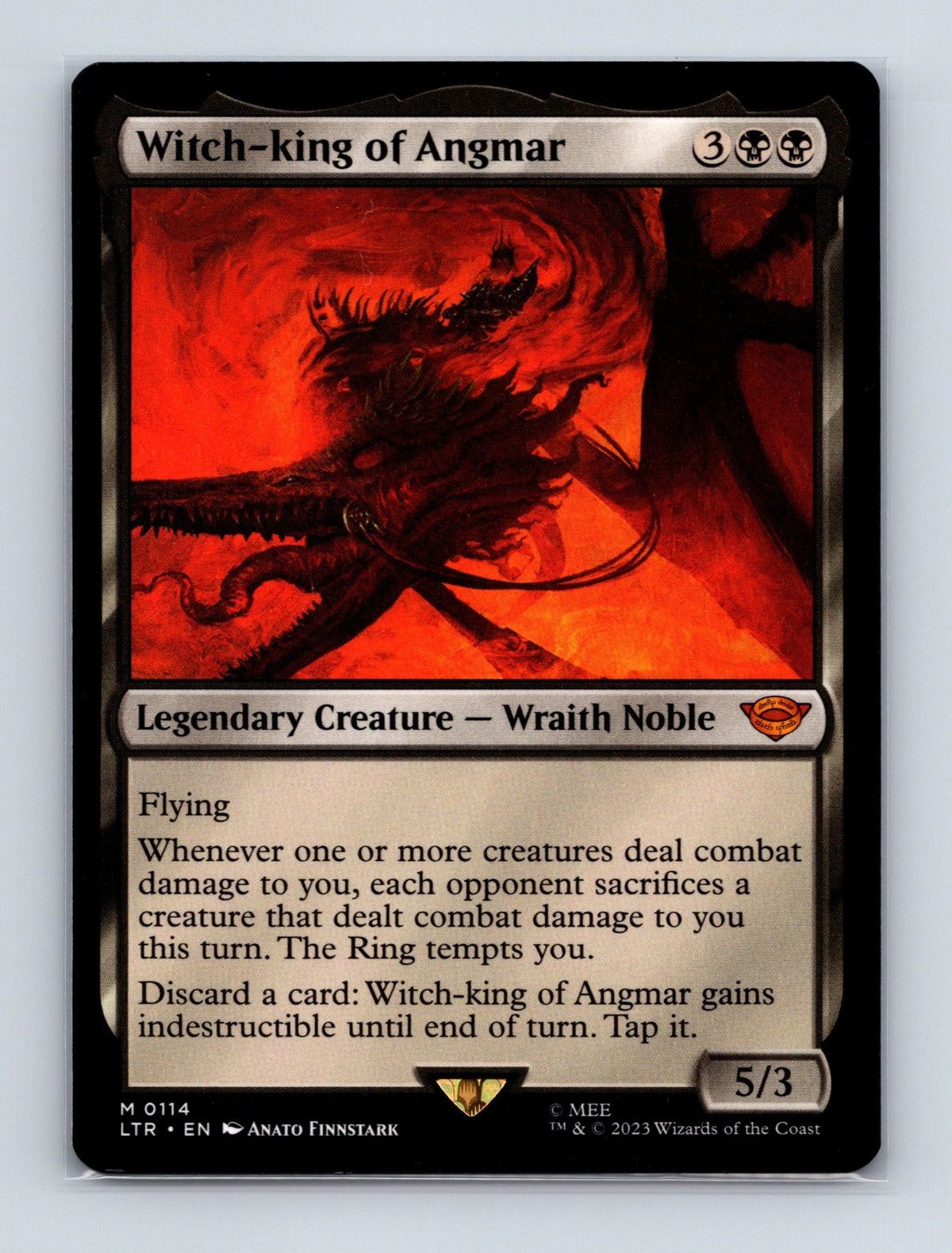 MTG Witch-king of Angmar 114 The Lord of the Rings: Tales of Middle-earth NM