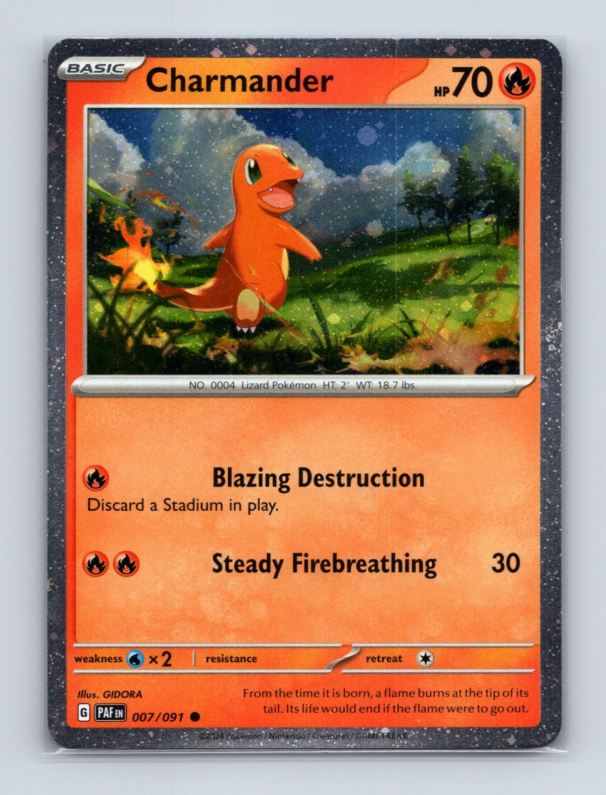 2026 Pokemon TCG Charmander (Cosmos Holo) 007/091 Holo Common NM