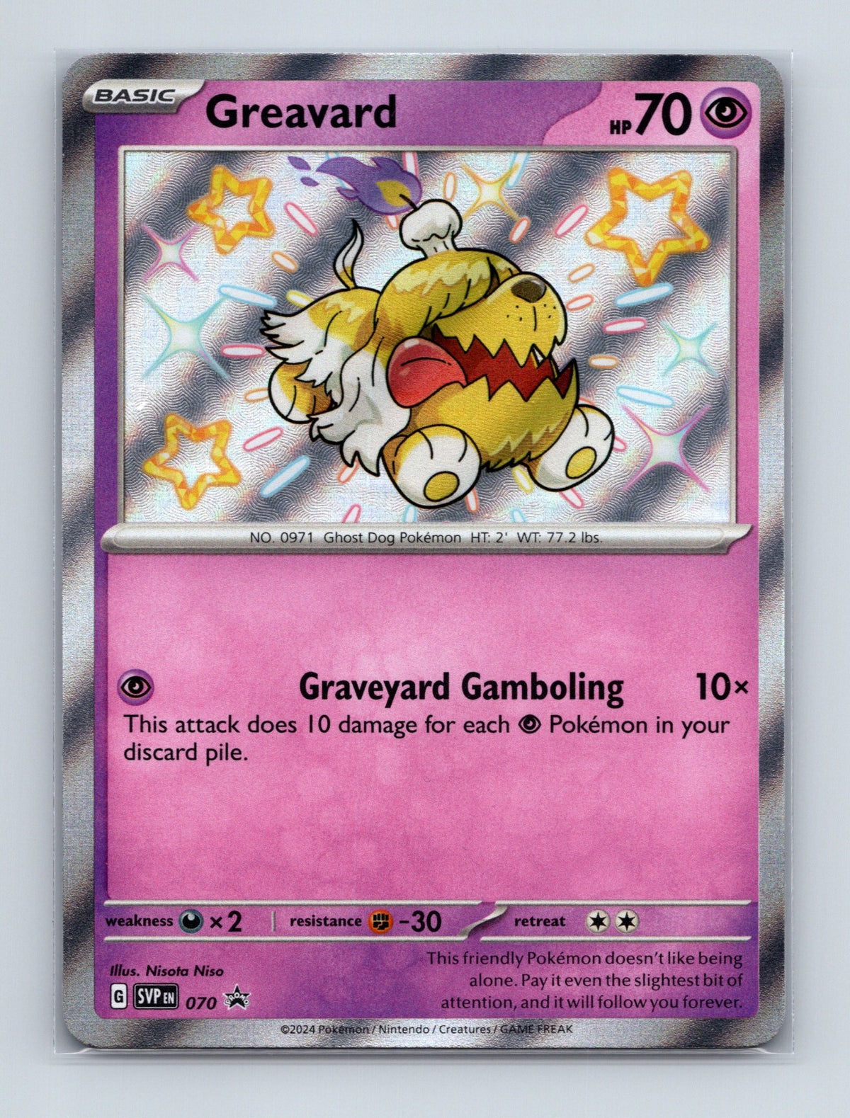 2023 Pokemon TCG Greavard SV: Scarlet & Violet Promo Cards 070 Holo Promo NM