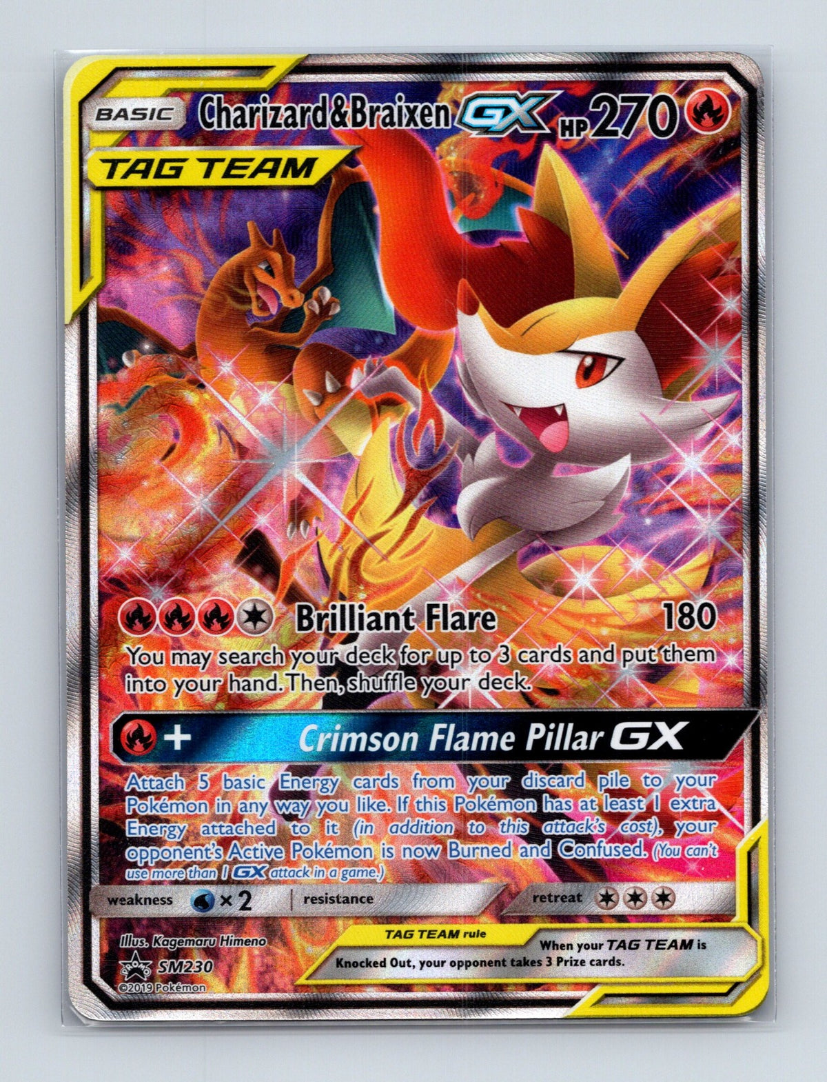 2016 Pokemon TCG Charizard & Braixen GX SM Promos SM230 Holo Promo NM