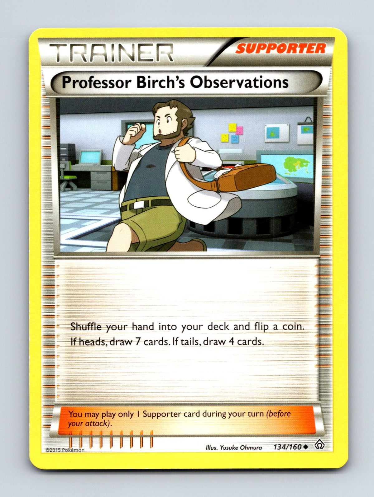 2015 Pokemon TCG Professor Birch's Observations XY - Primal Clash 134/160 NM