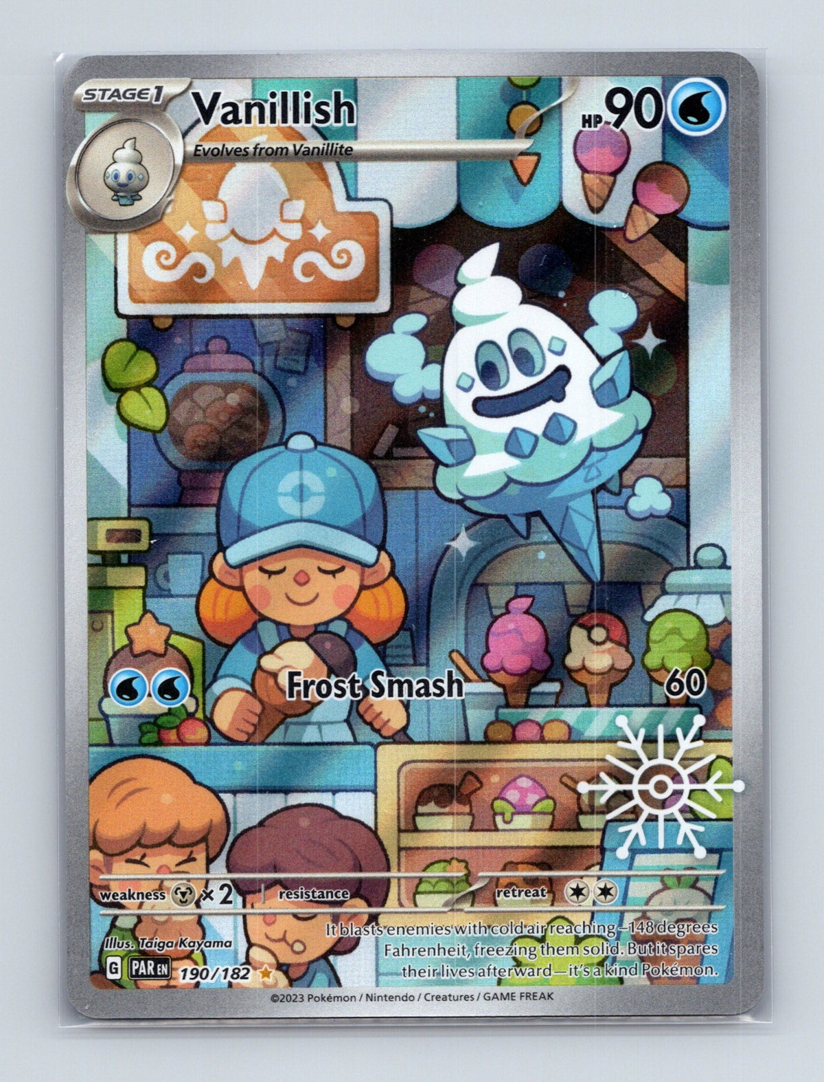 2026 Pokemon Vanillish (Holiday Calendar) Promo 190/182 Illustration Rare NM