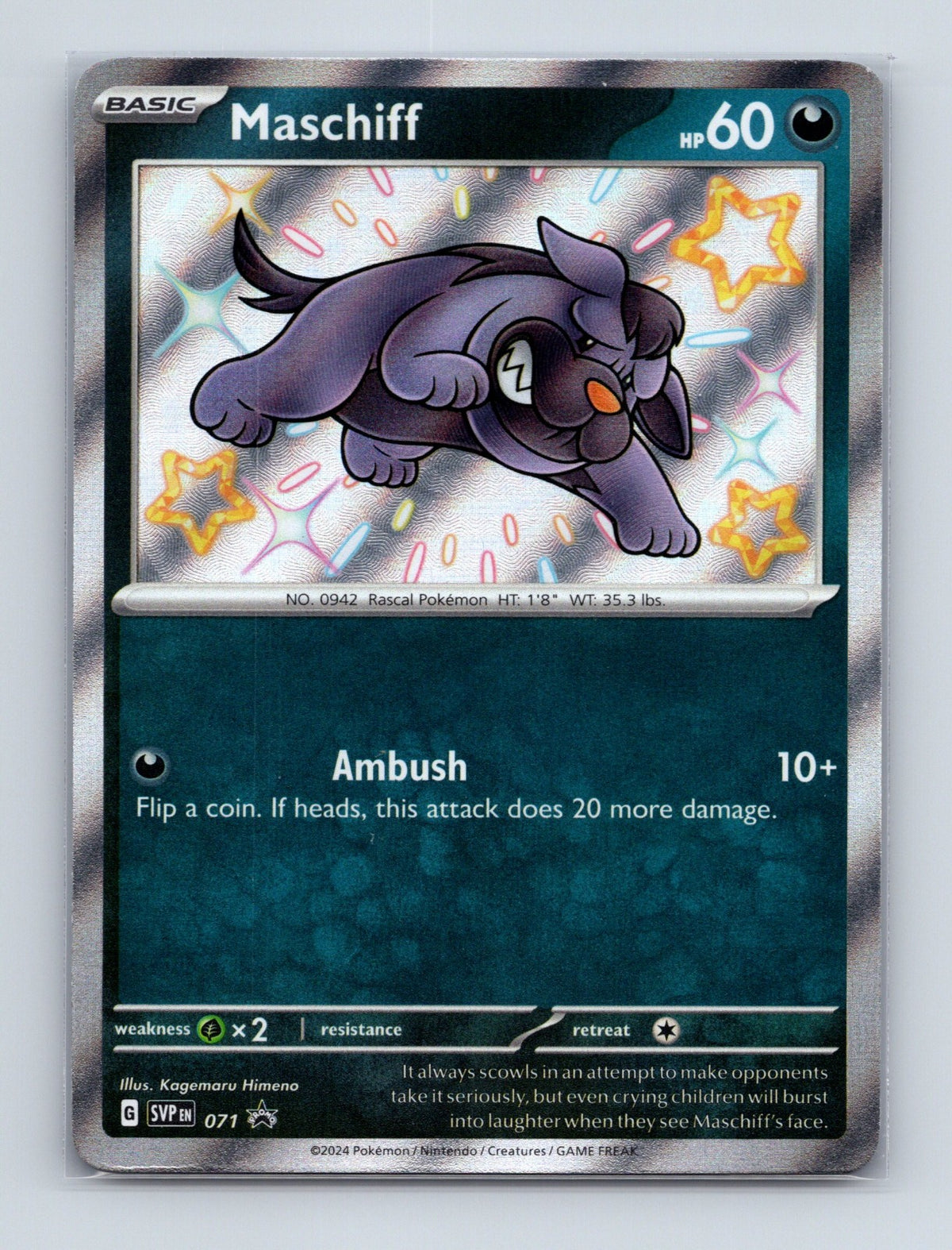 2023 Pokemon TCG Maschiff SV: Scarlet & Violet Promo Cards 071 Holo Promo NM