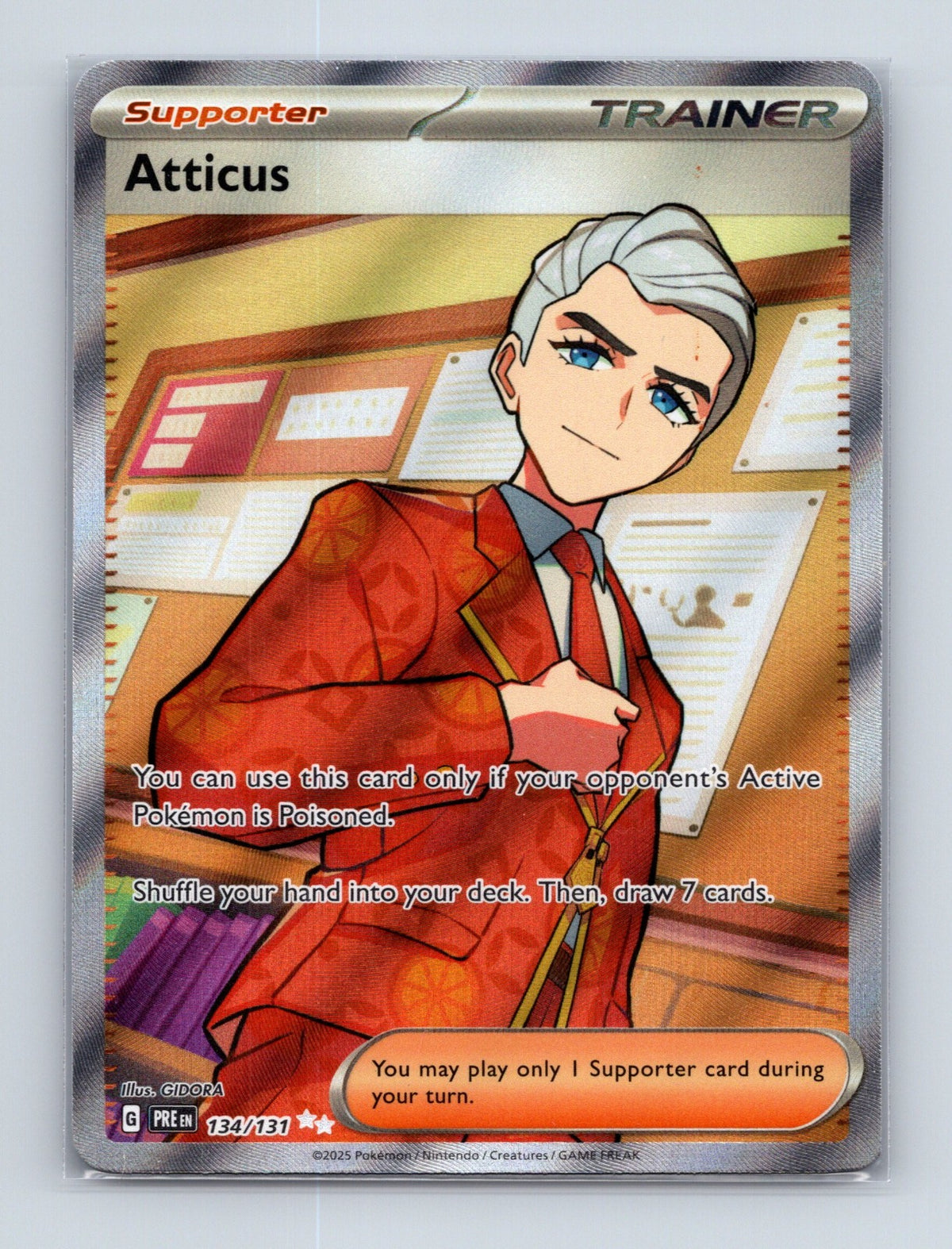 2025 Pokemon TCG Atticus SV: Prismatic Evolutions 134/131 Holo Ultra Rare NM