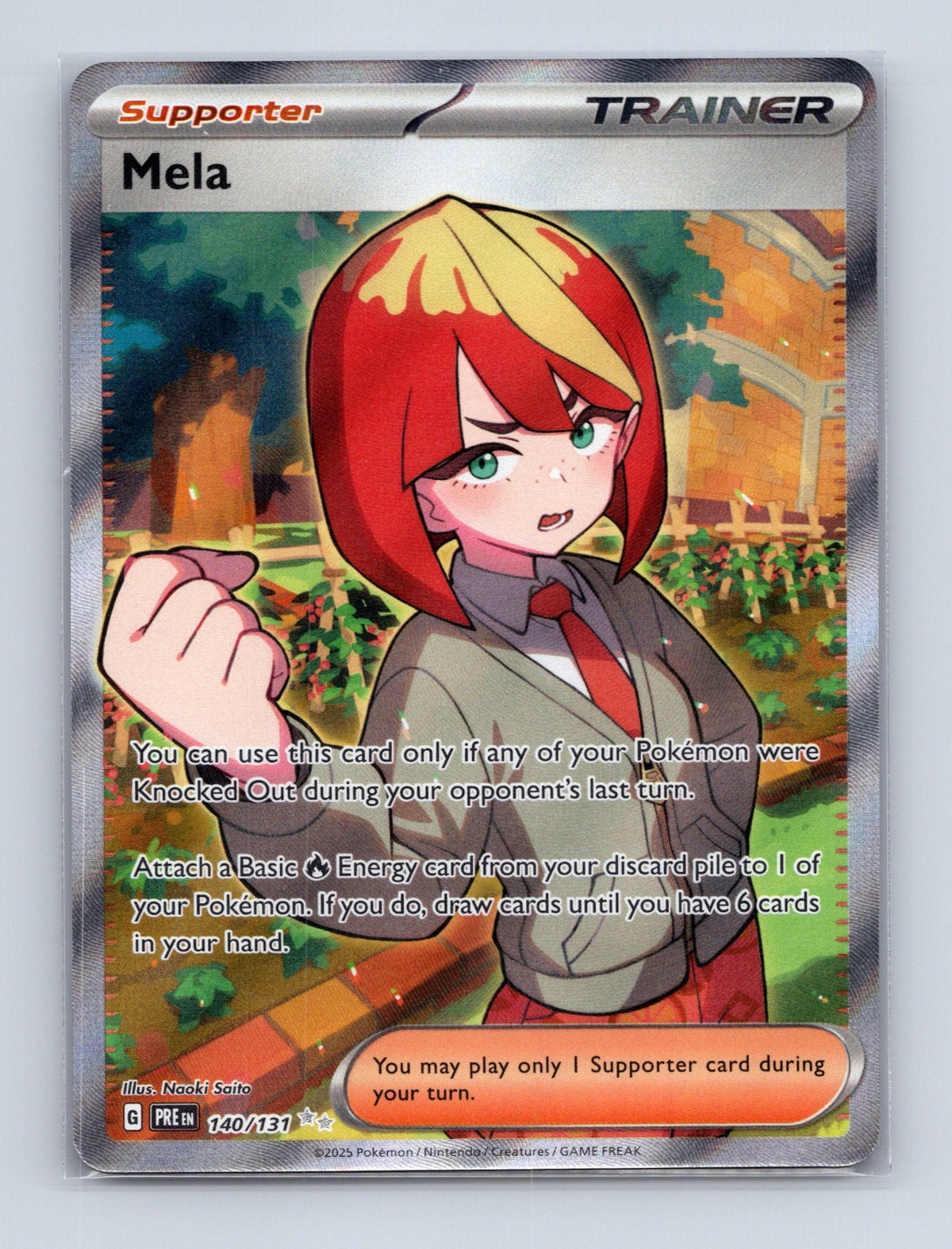 2025 Pokemon TCG Mela SV: Prismatic Evolutions 140/131 Holo Ultra Rare NM
