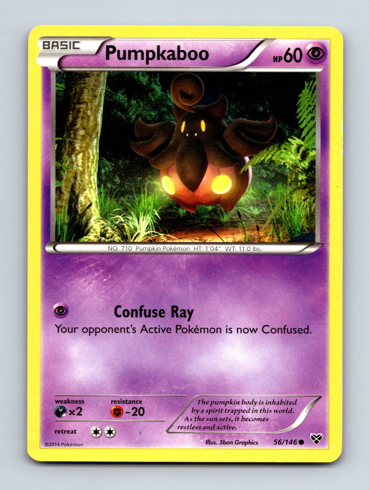 2014 Pokemon TCG Pumpkaboo XY Base Set 56/146 Common LP