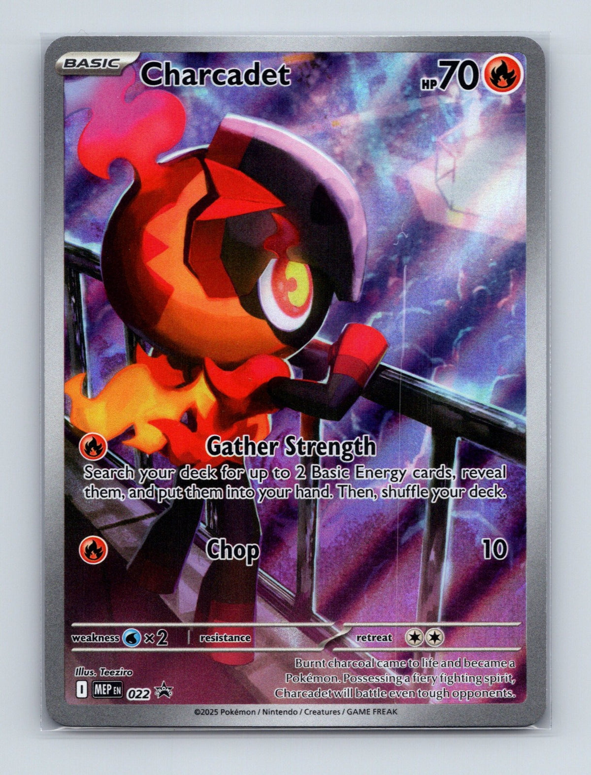 2025 Pokemon TCG Charcadet ME02: Phantasmal Flames 022 Holo Promo NM