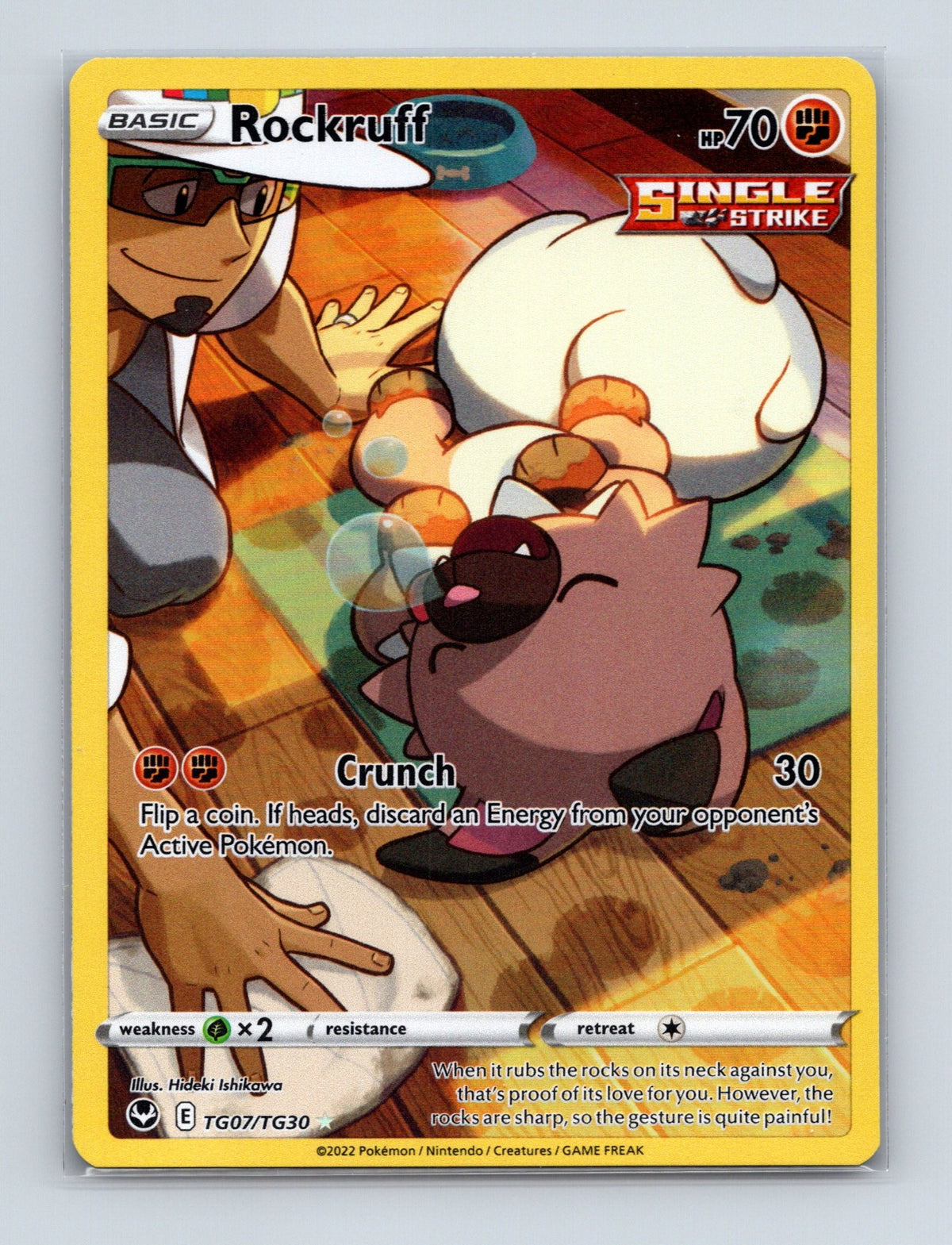 2022 Pokemon Rockruff SWSH12: Silver Tempest TG07/TG30 Ultra Rare NM