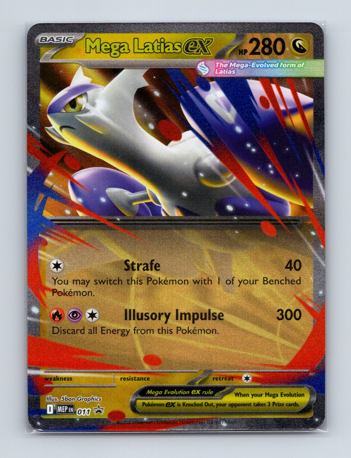 2025 Pokemon TCG Mega Latias ex ME: Mega Evolution Promo 011 Holo Promo NM