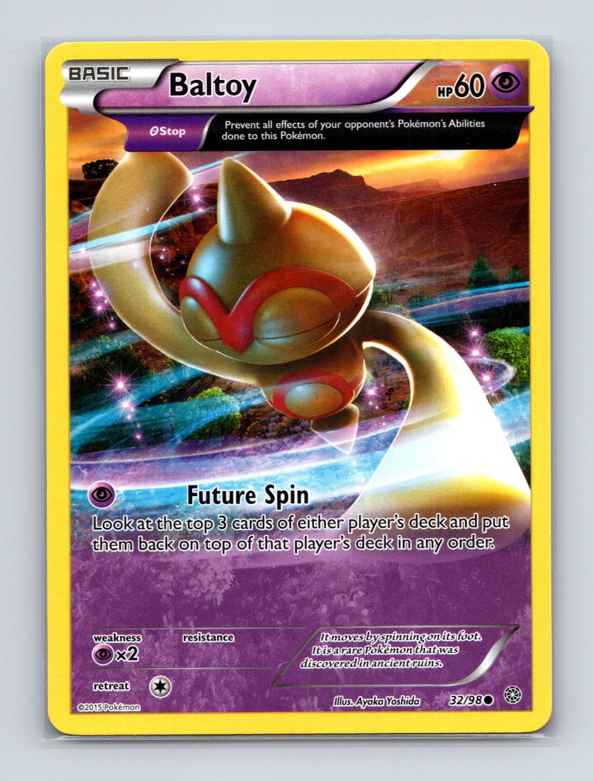 2015 Pokemon TCG Baltoy (32) XY - Ancient Origins 32/98 Common NM