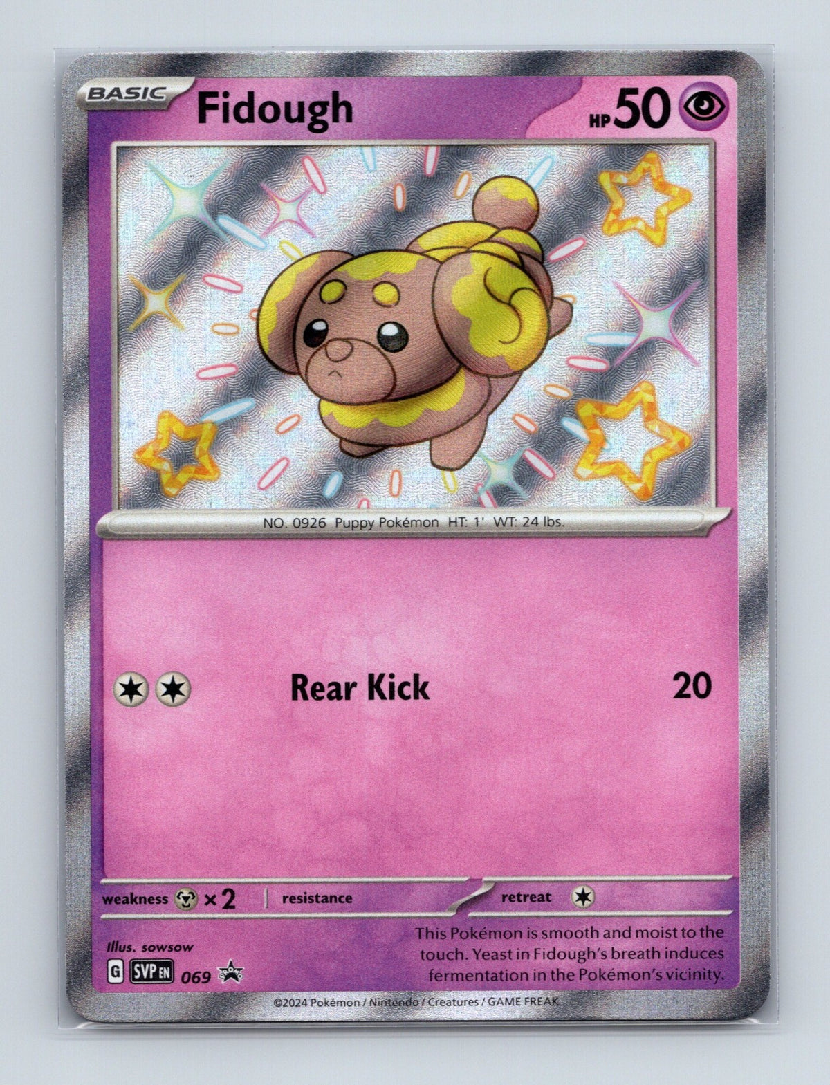 2023 Pokemon TCG Fidough SV: Scarlet & Violet Promo Cards 069 Holo Promo NM