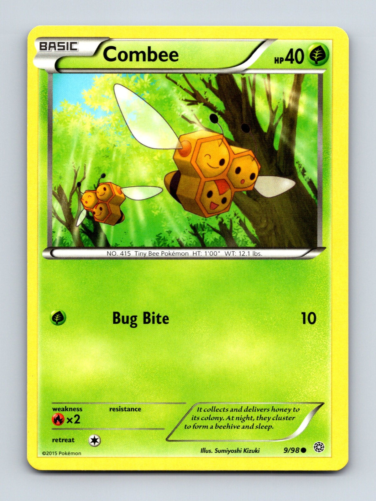 2015 Pokemon TCG Combee XY - Ancient Origins 9/98 Common NM