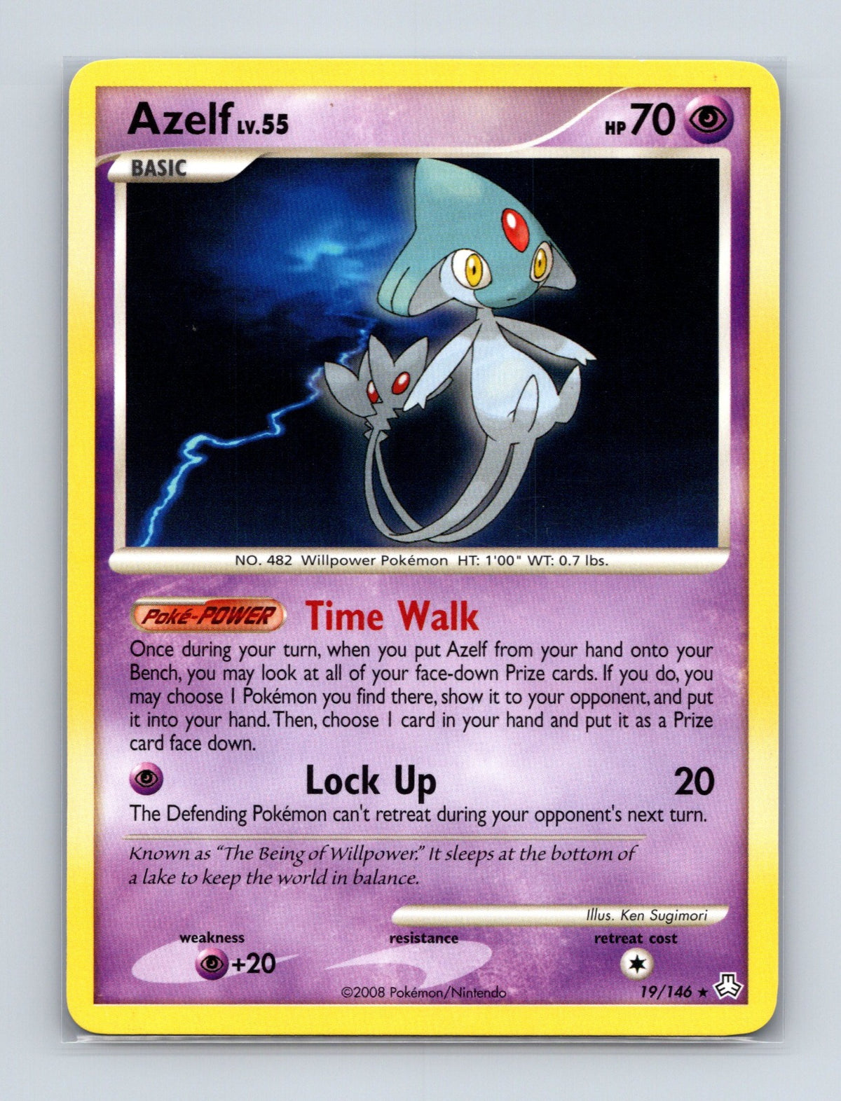 2008 Pokemon TCG Azelf Legends Awakened 19/146 Rare NM