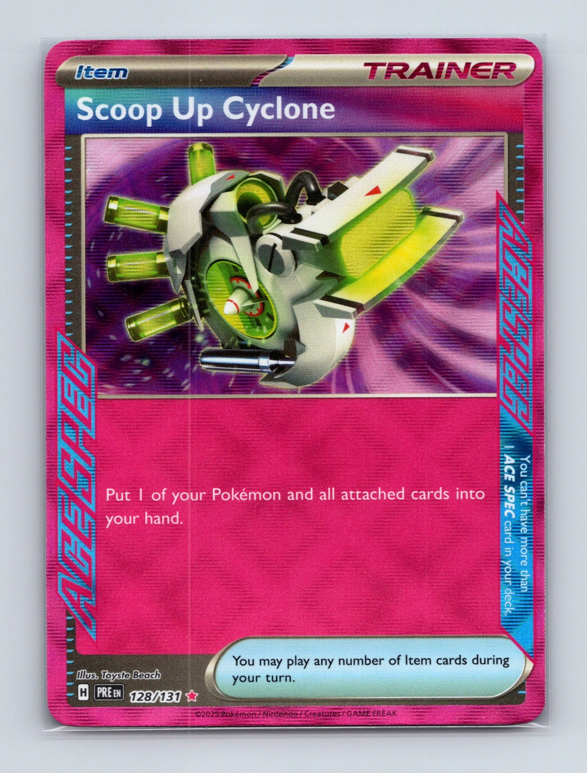 2024 Pokemon Scoop Up Cyclone SV06: Twilight Masquerade 162/167 ACE SPEC Rare NM