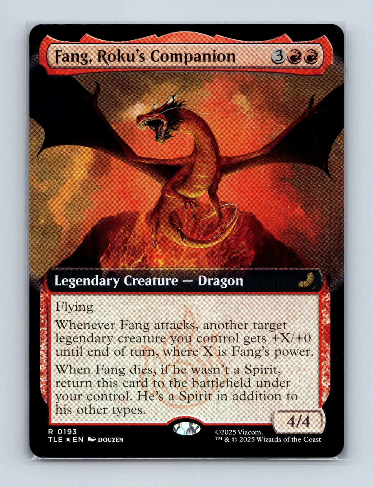 MTG Fang, Roku's Companion (Extended Art) 193 The Last Airbender: Foil NM