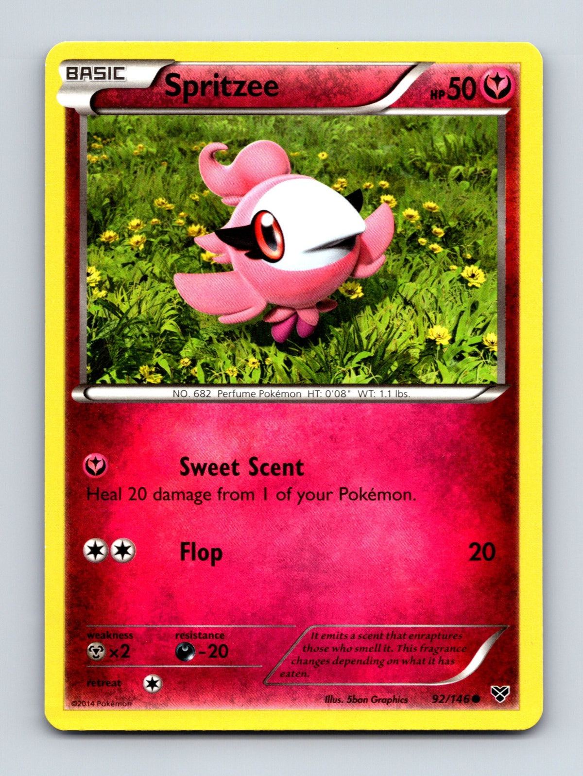 2014 Pokemon TCG Spritzee XY Base Set 92/146 Common NM
