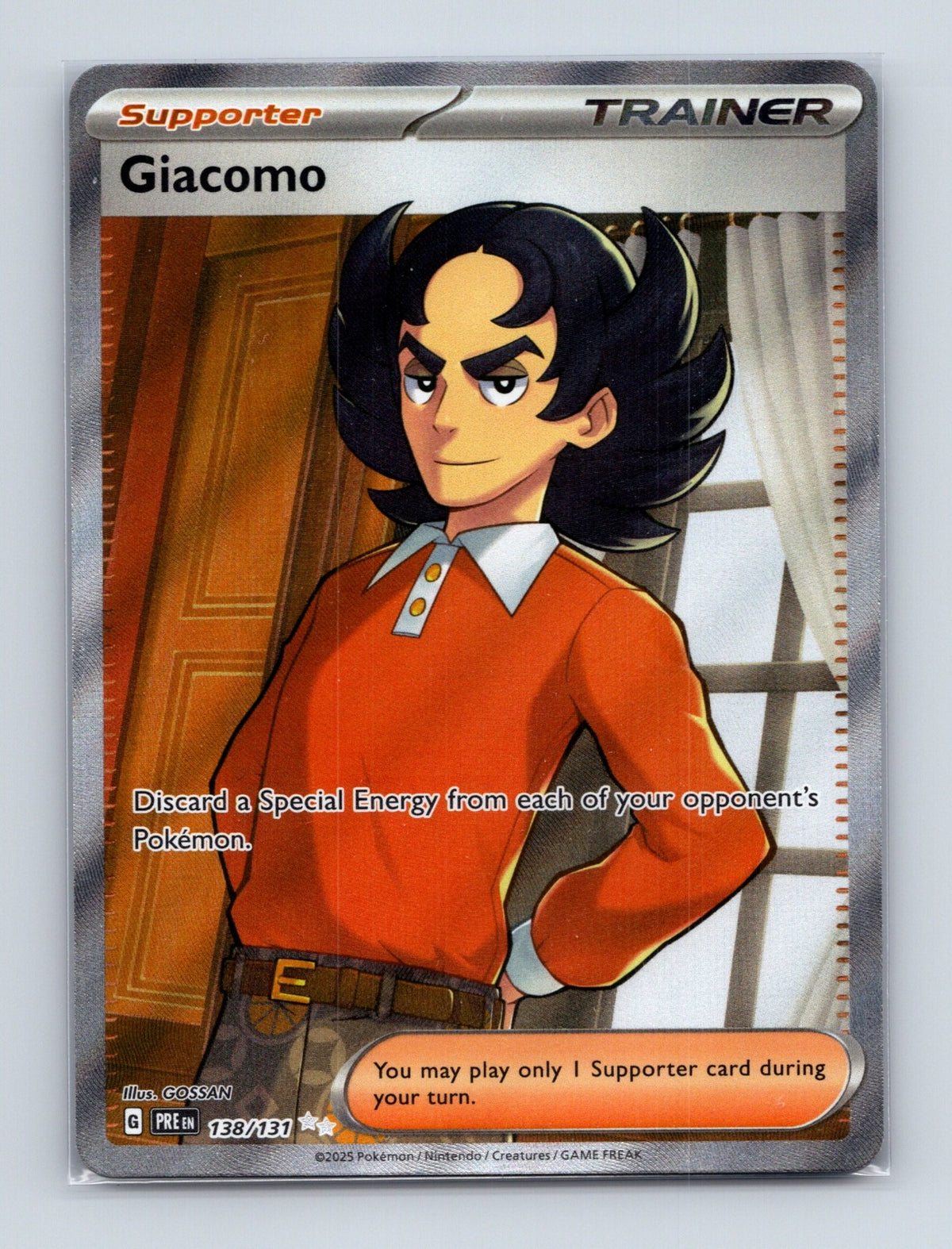 2025 Pokemon TCG Giacomo SV: Prismatic Evolutions 138/131 Holo Ultra Rare NM