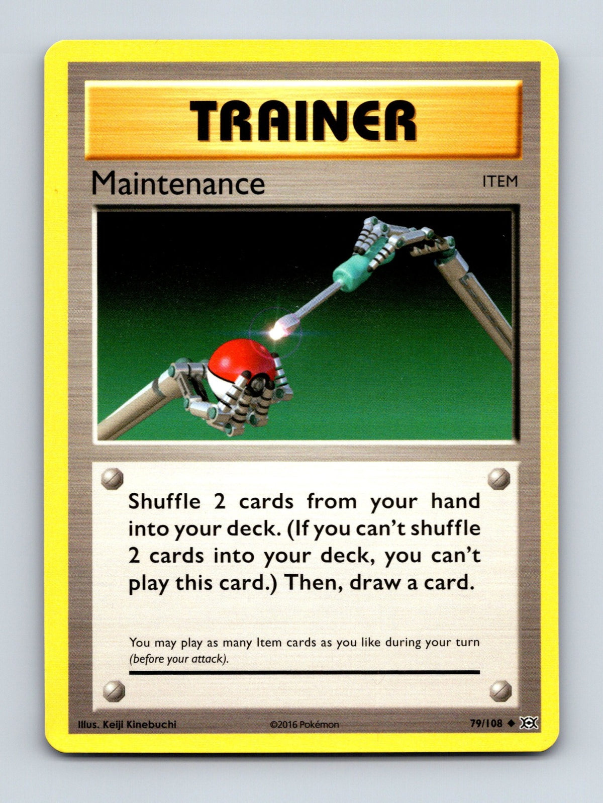 2016 Pokemon TCG Maintenance XY - Evolutions 79/108 Uncommon NM