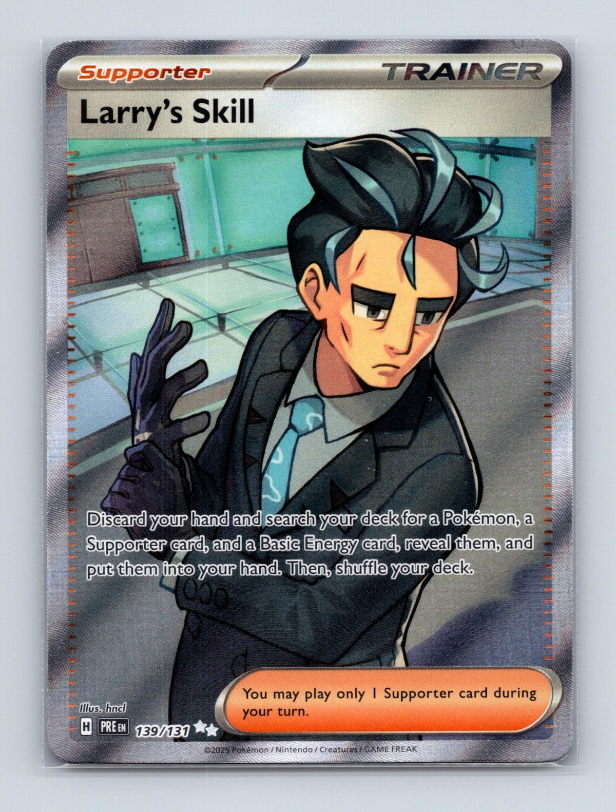 2025 Pokemon Larry's Skill SV: Prismatic Evolutions 139/131 Ultra Rare NM