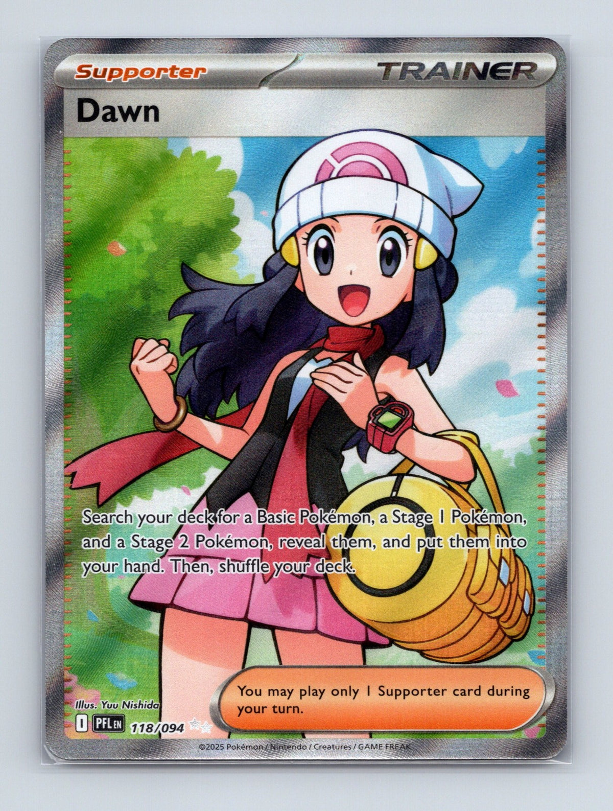 2025 Pokemon TCG Dawn ME02: Phantasmal Flames 118/094 Holo Ultra Rare NM