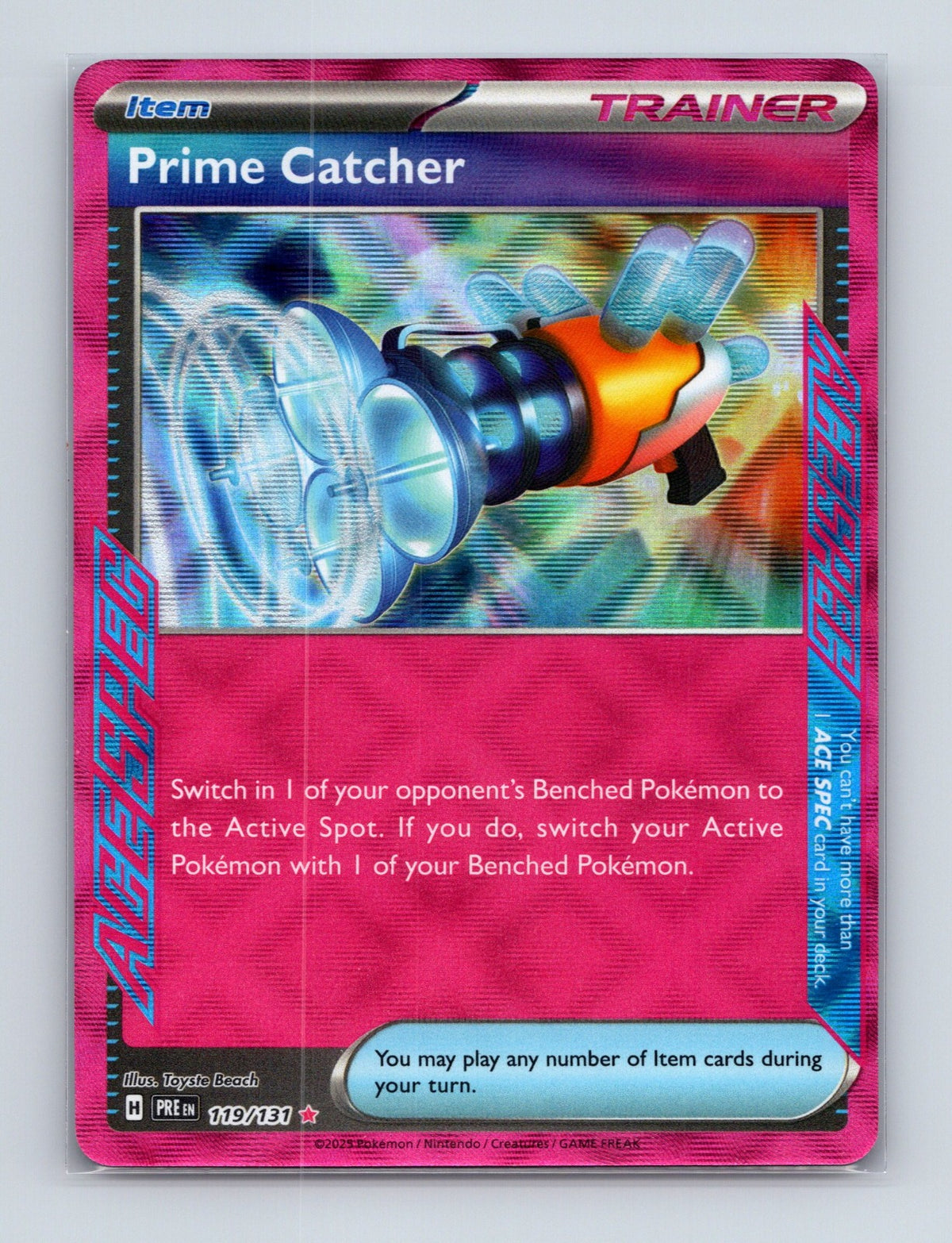 2024 Pokemon Prime Catcher SV05: Temporal Forces 157/162 Holo ACE SPEC Rare NM