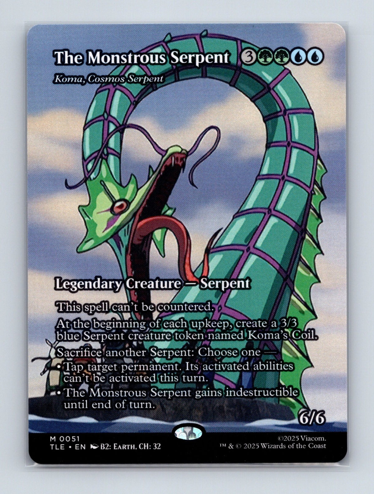 MTG Monstrous Serpent Cosmos Serpent  51 The Last Airbender NM