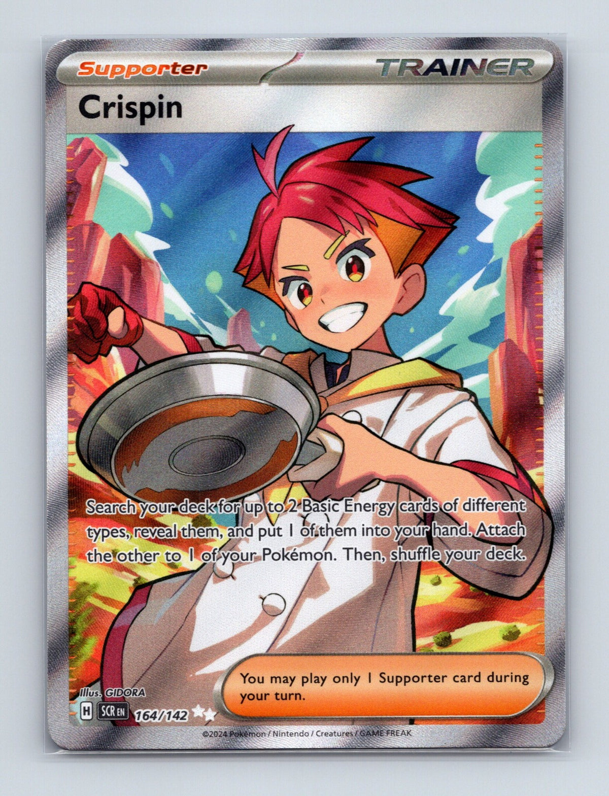 2024 Pokemon TCG Crispin SV07: Stellar Crown 164/142 Holo Ultra Rare NM