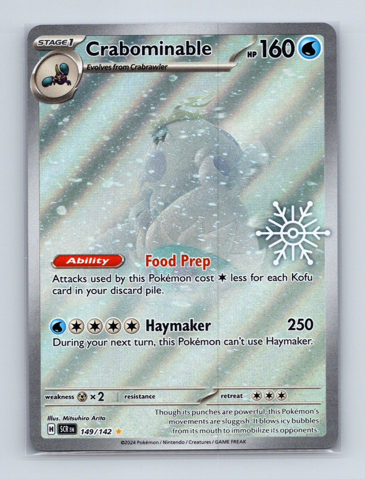 2026 Pokemon TCG Crabominable (Holiday Calendar) Promo 149/142 NM