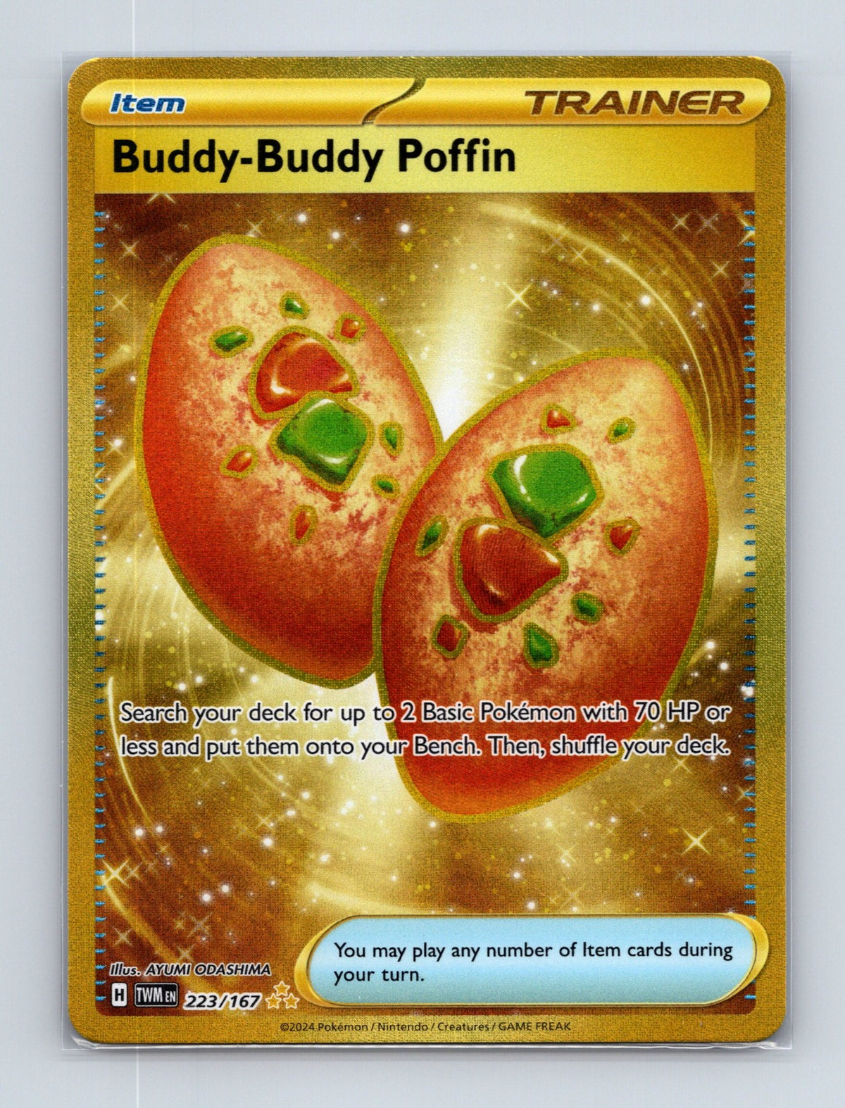 2024 Pokemon Buddy-Buddy Poffin SV06: Twilight Masquerade 223/167 Hyper Rare NM