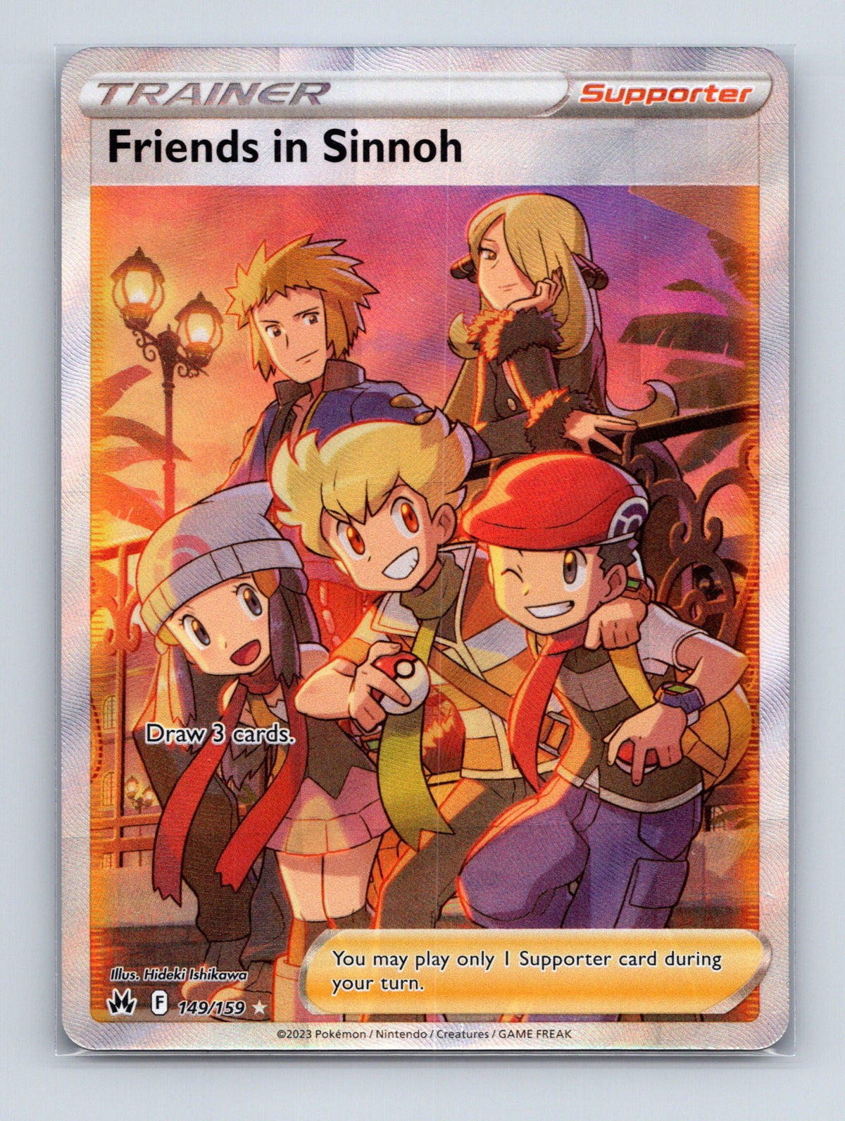 2023 Pokemon Friends in Sinnoh SWSH: Crown Zenith 149/159 Ultra Rare NM