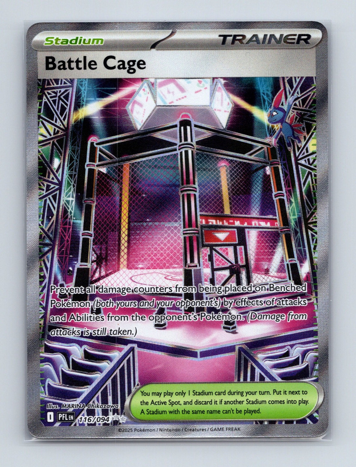 2025 Pokemon TCG Battle Cage ME02: Phantasmal Flames 116/094 Holo Ultra Rare NM