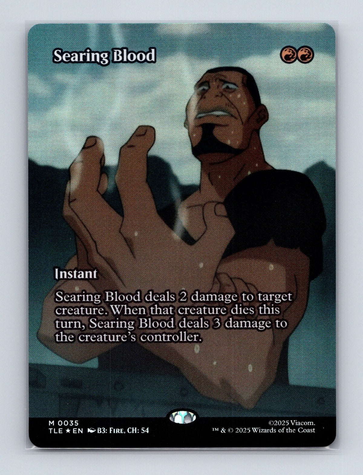 MTG Searing Blood (Borderless) 35 The Last Airbender: Eternal-Legal Foil NM