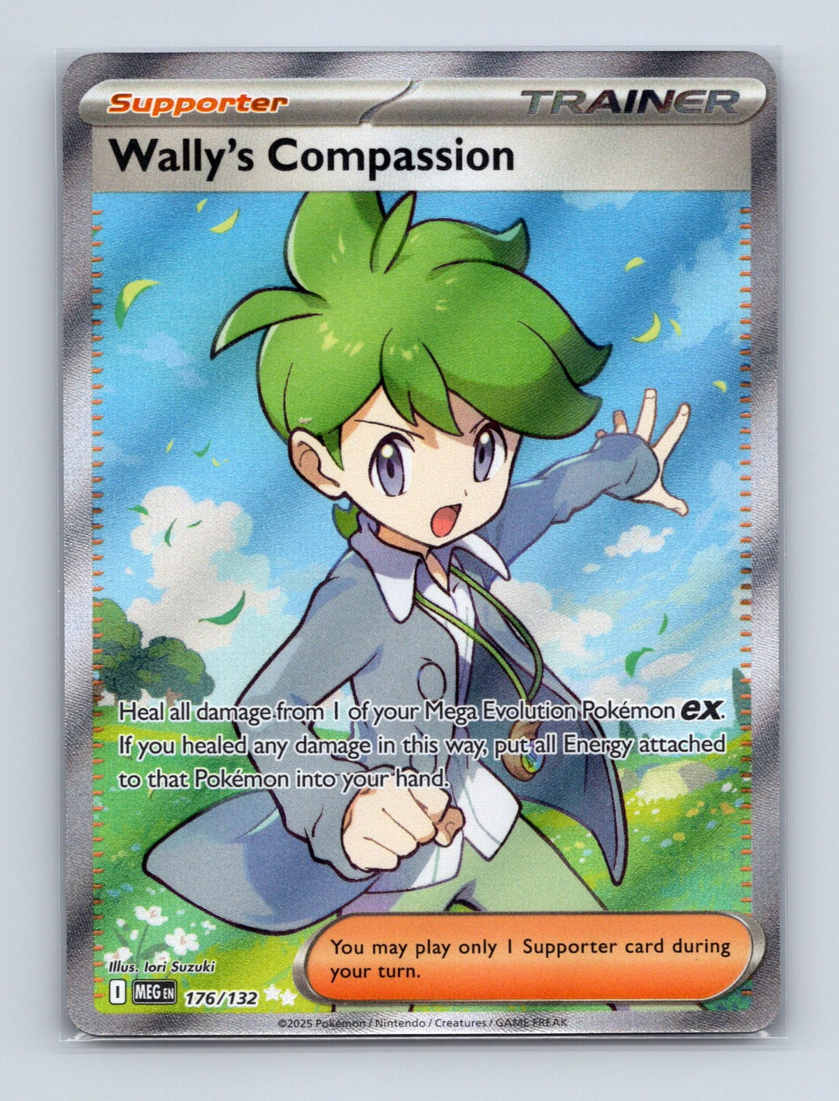 2025 Pokemon Wally's Compassion ME01: Mega Evolution 176/132 Holo Ultra Rare NM