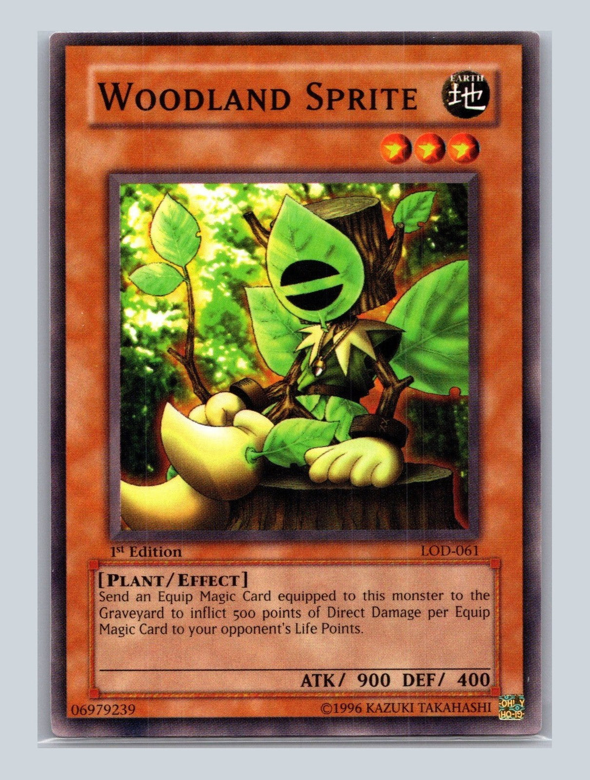 Yugioh Woodland Sprite LOD-061 Common 1st Edition NM