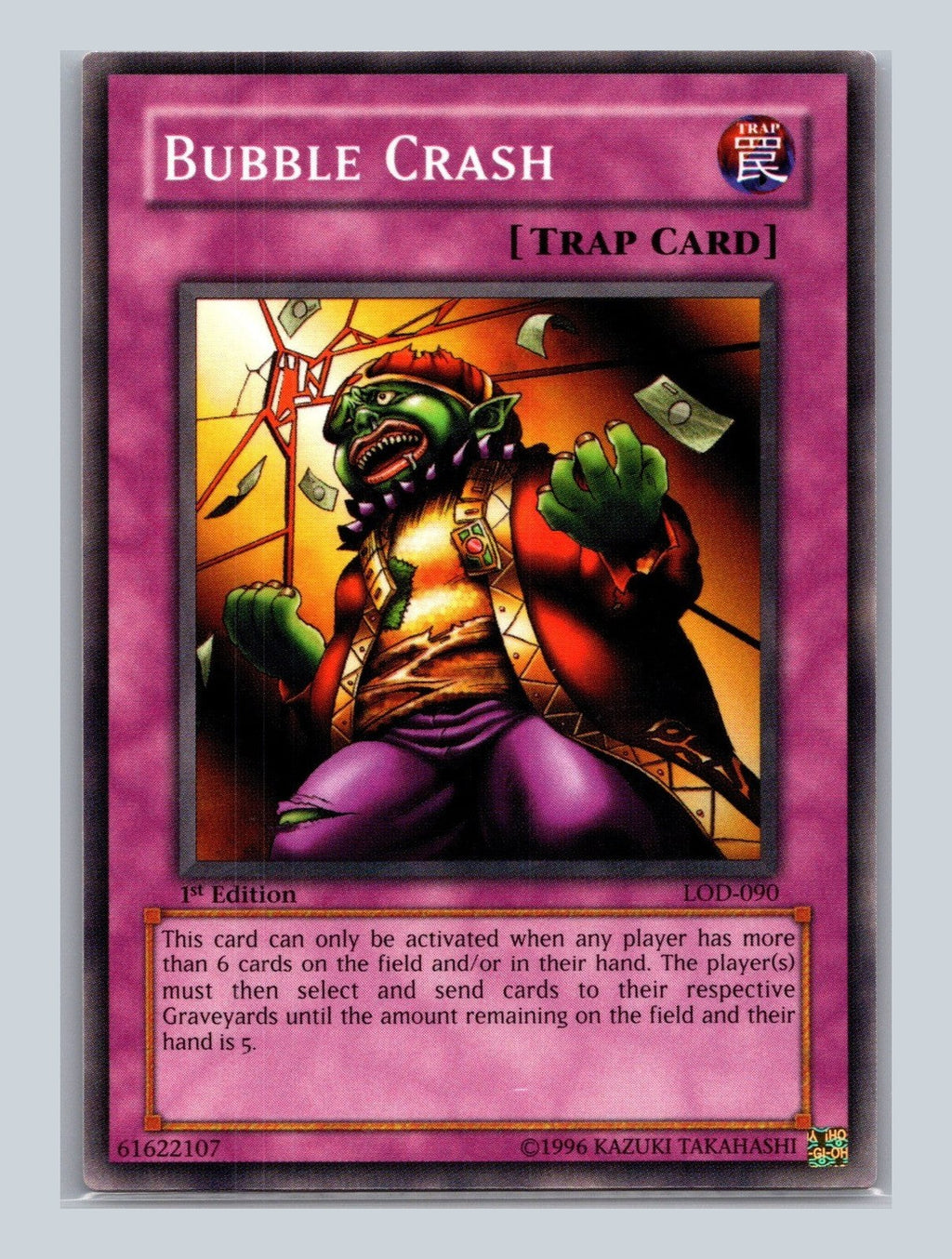 Yugioh Bubble Crash LOD-090 Common 1st Edition NM