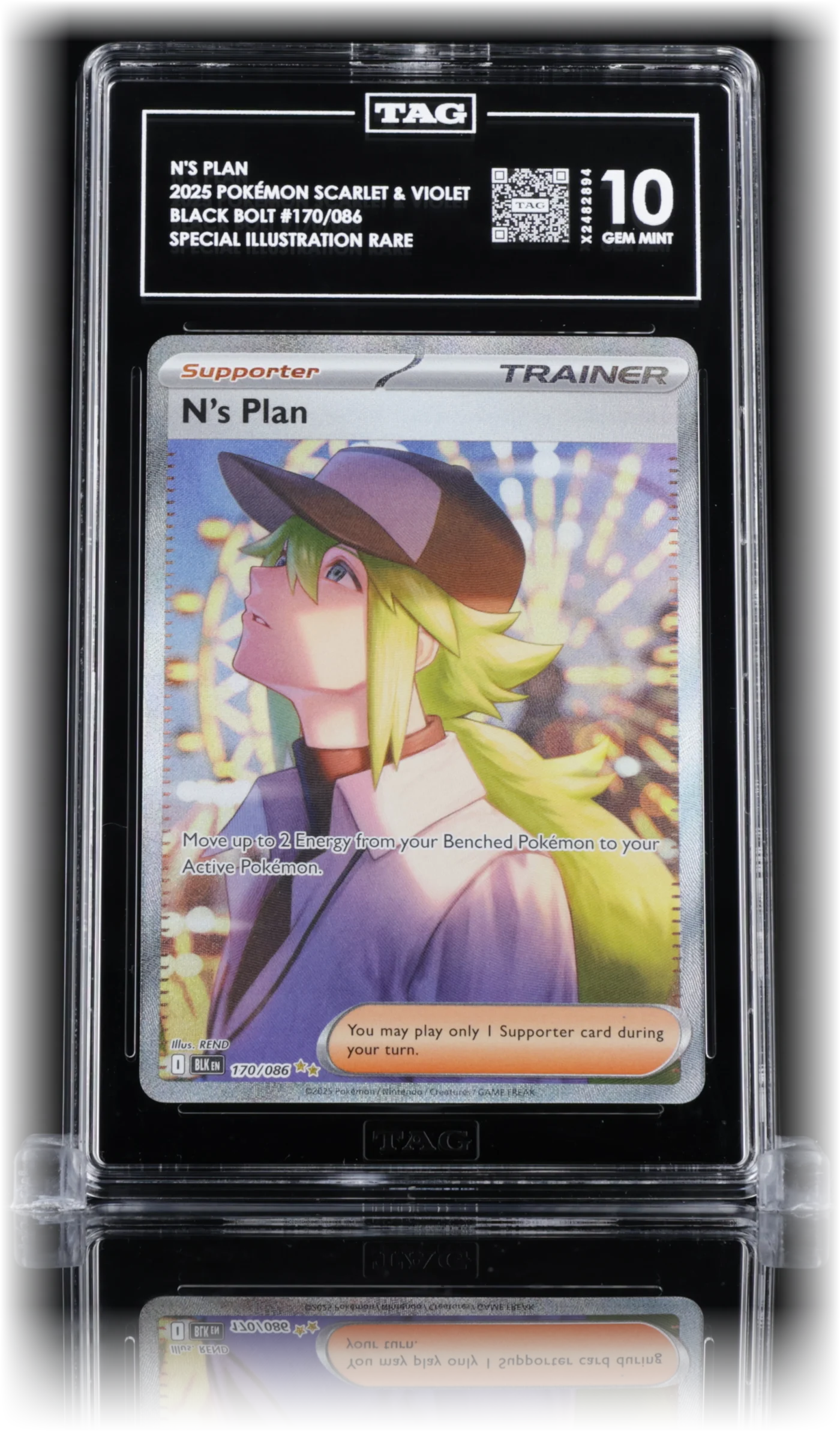 TAG 10 GEM MINT N's Plan 170/086, cert X2482894