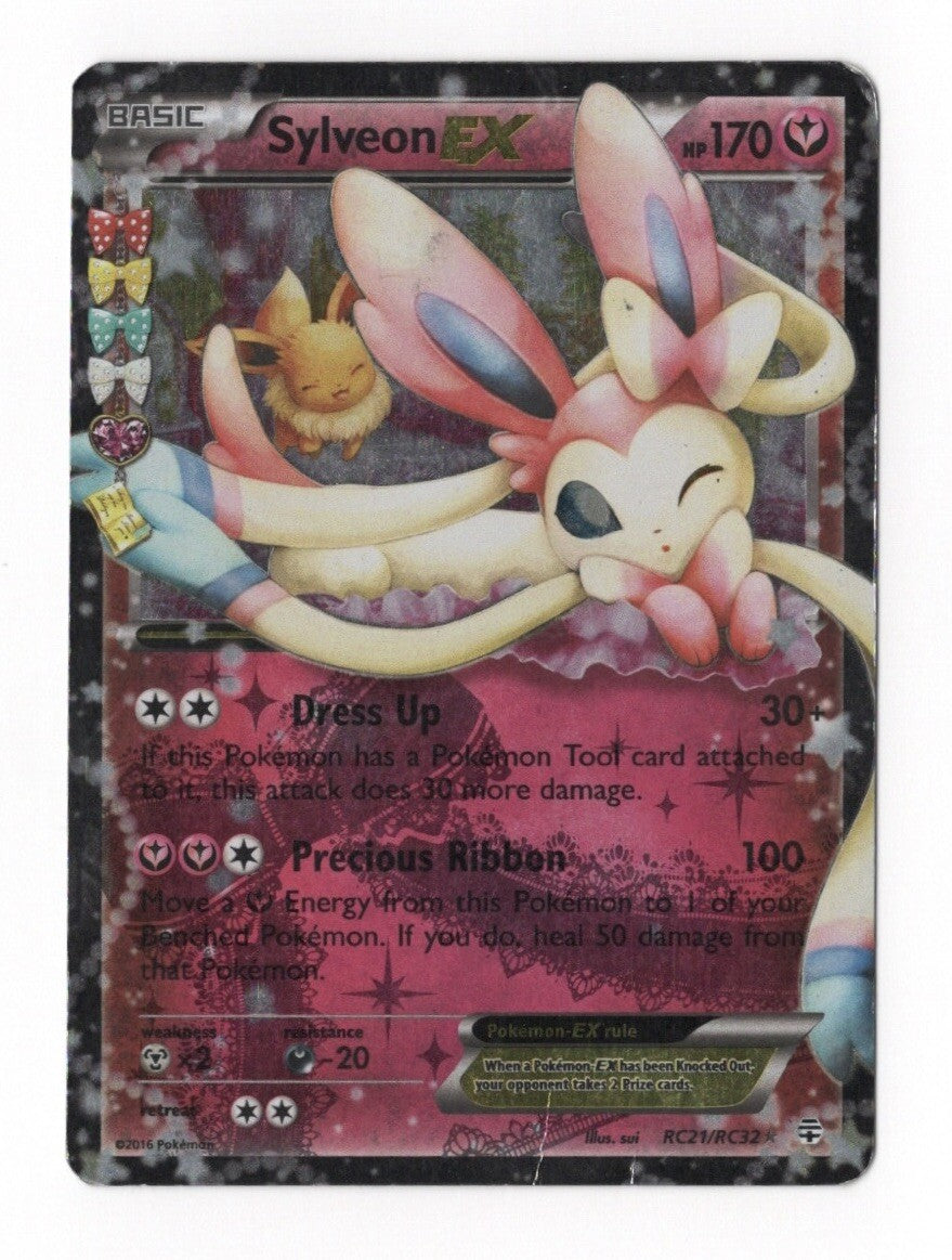 2016 Pokemon Generations Radiant Coll Sylveon EX #RC21 Holo UR TAG 8 NM-MT